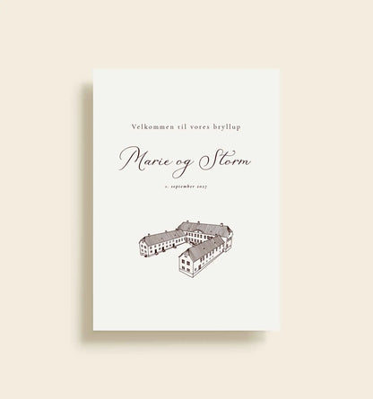 Kragerup Gods Bryllup Velkomstskilt