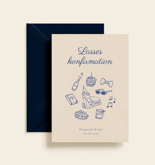 Lasse Konfirmation Invitation