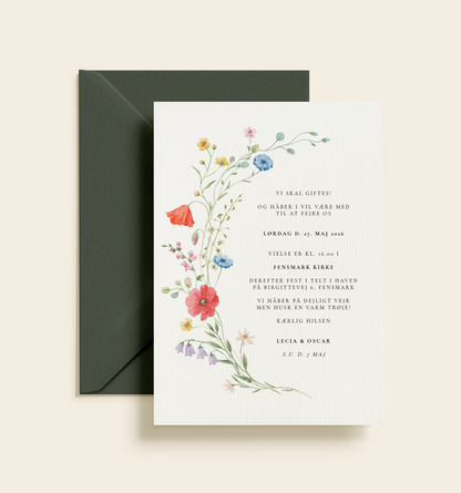 Lecia & Oscar Bryllup Invitation
