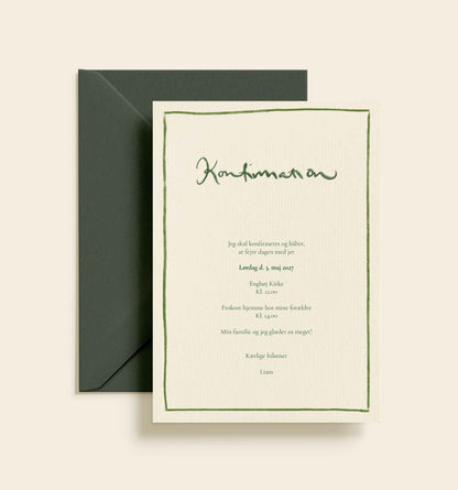 Liam Konfirmation Invitation