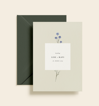 Lise & Ravi Bryllup Invitation