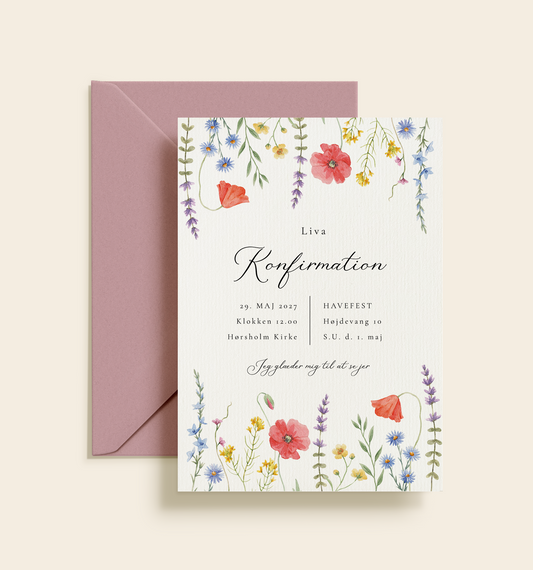 Liva Konfirmation Invitation