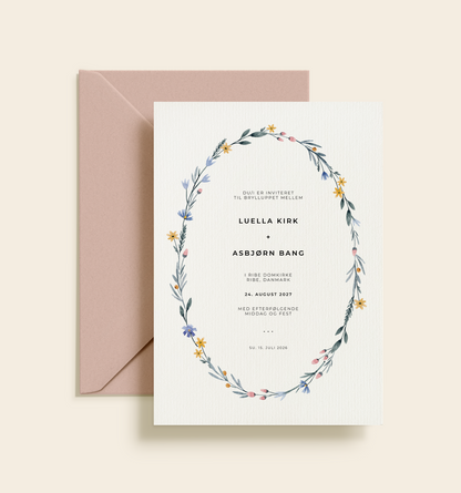 Luella & Asbjørn Bryllup Invitation