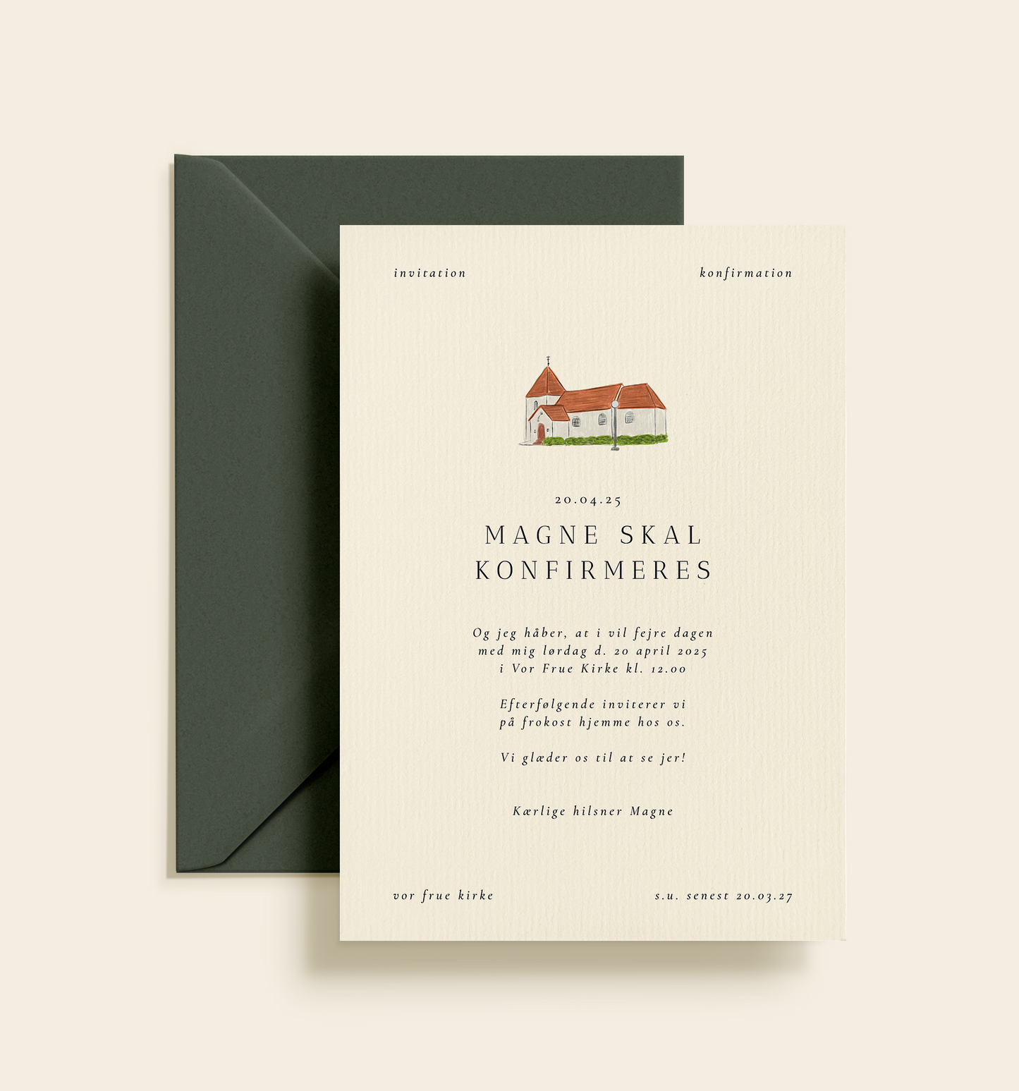 Magne Konfirmation Invitation