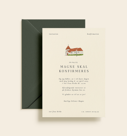 Magne Konfirmation Invitation