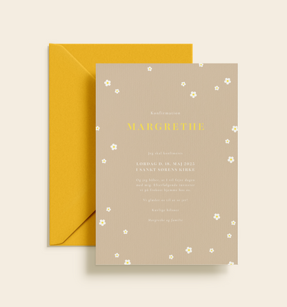 Margrethe Konfirmation Invitation