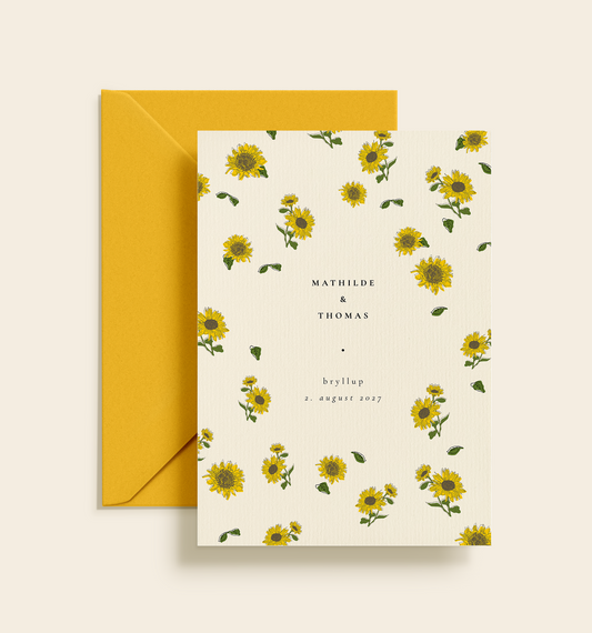 Mathilde & Thomas Bryllup Invitation