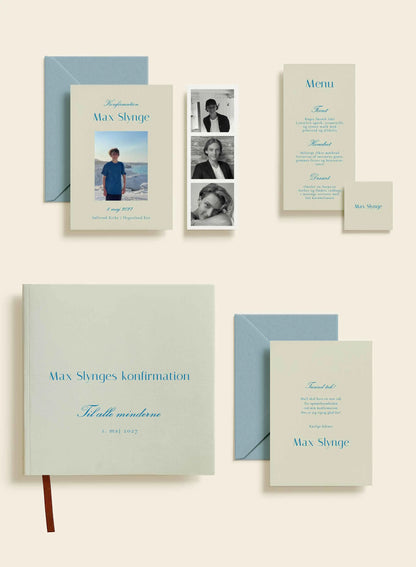 Max Slynge Konfirmation Takkekort