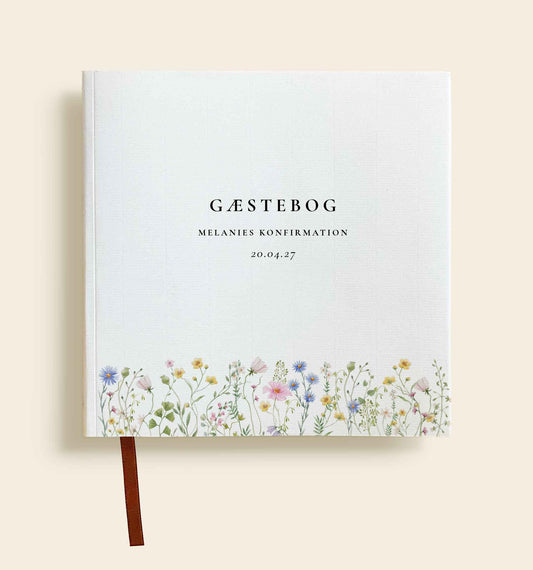 Melanie Konfirmation Gæstebog med personligt omslag