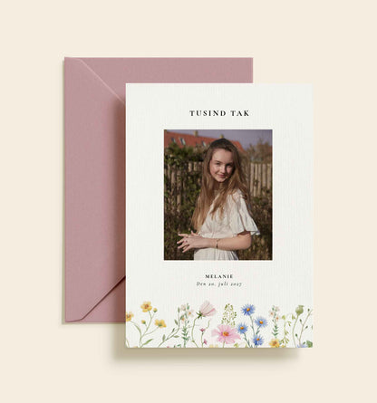 Melanie Konfirmation Takkekort