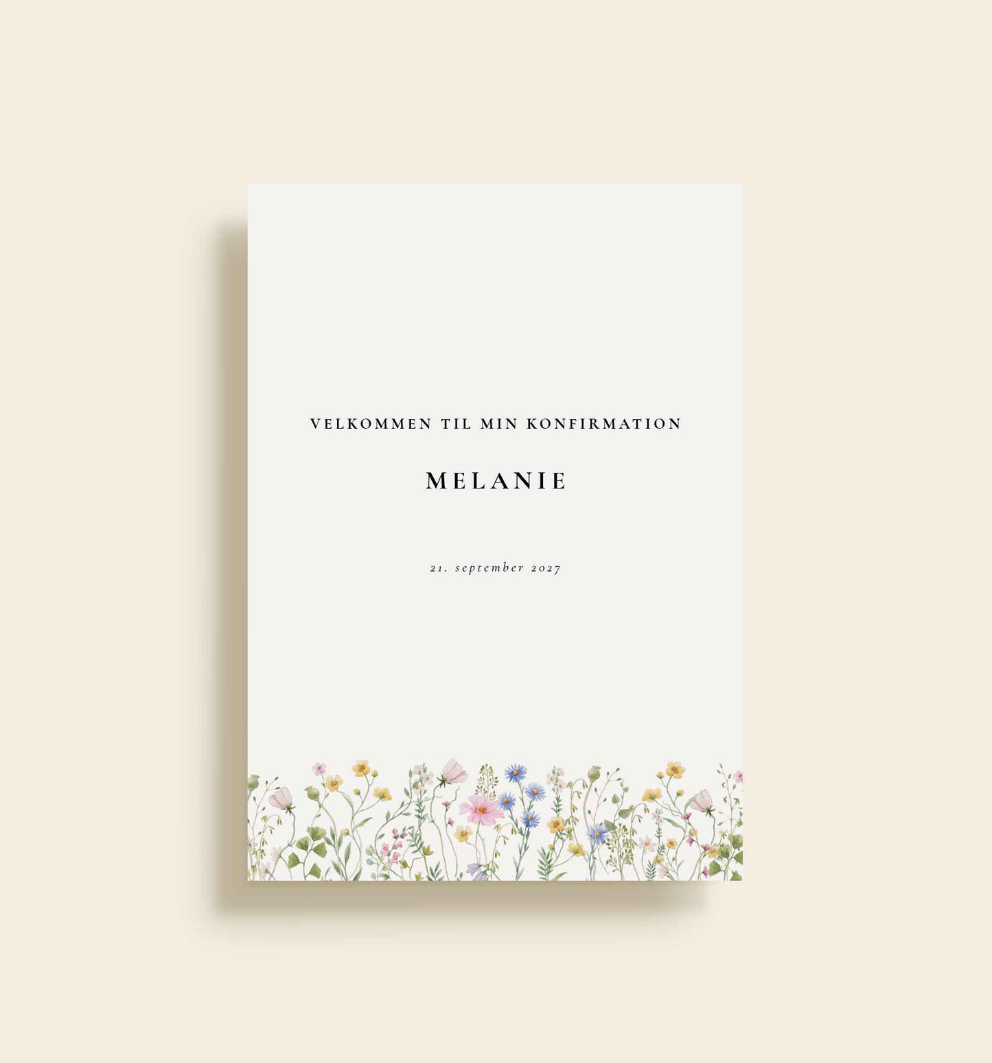 Melanie Konfirmation Velkomstskilt