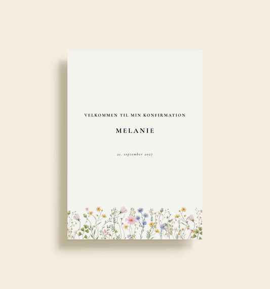Melanie Konfirmation Velkomstskilt