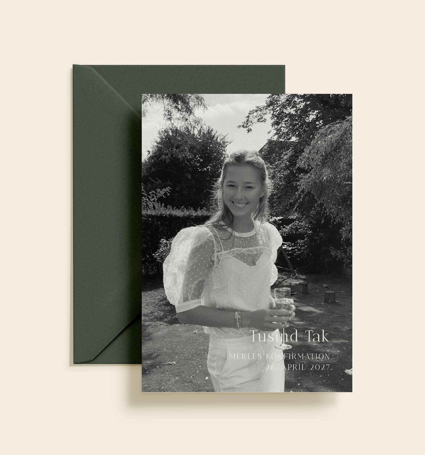 Merle Konfirmation Takkekort