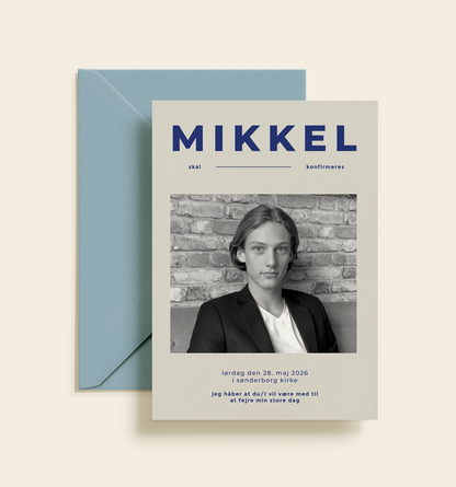 Mikkel Konfirmation Invitation