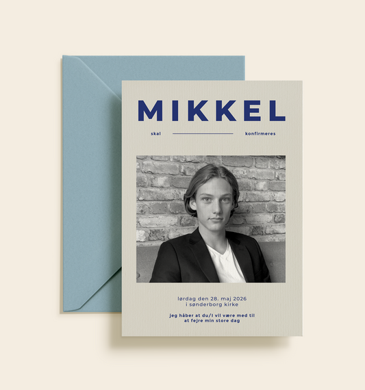 Mikkel Konfirmation Invitation