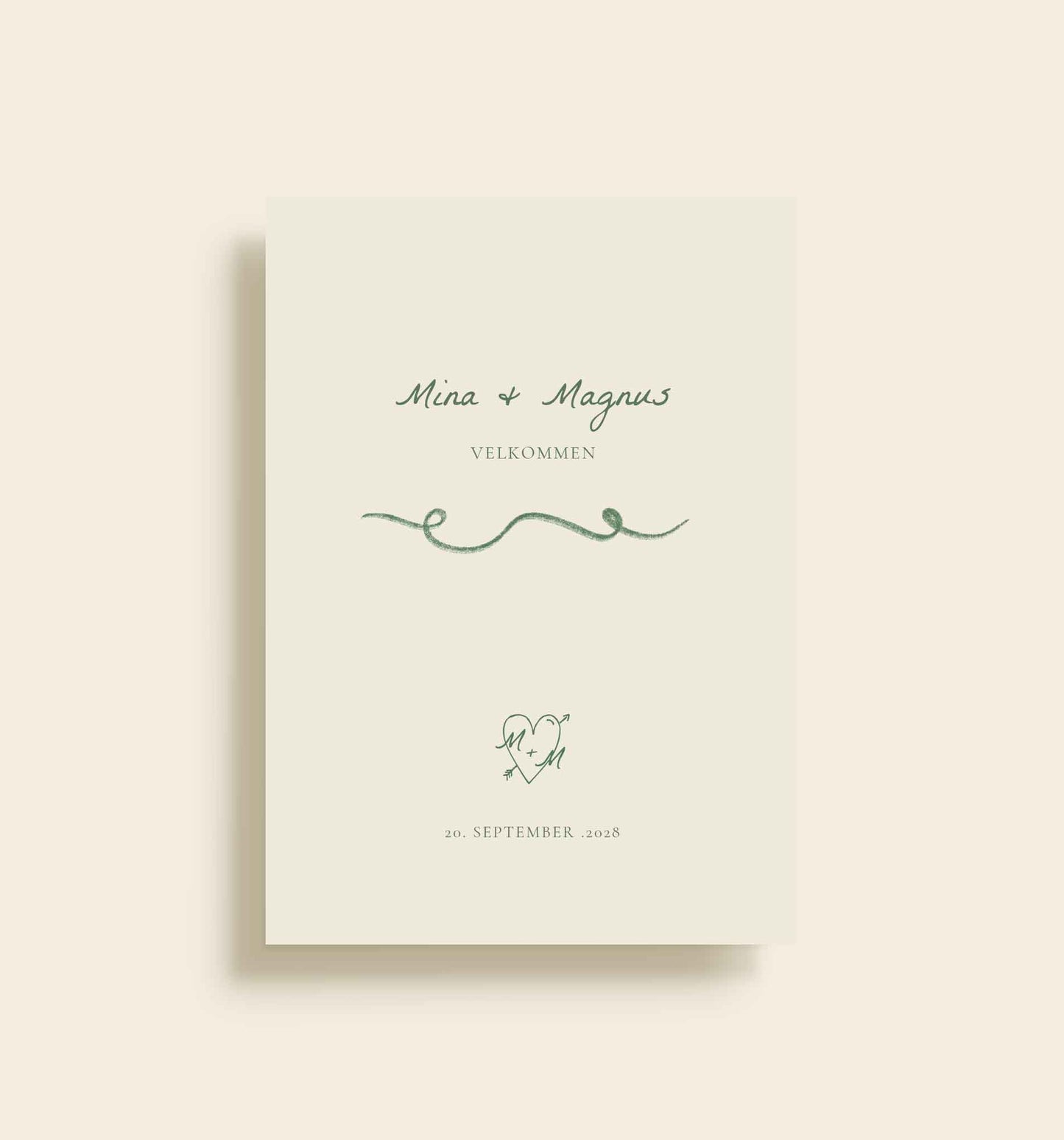 Mina & Magnus Bryllup Velkomstskilt