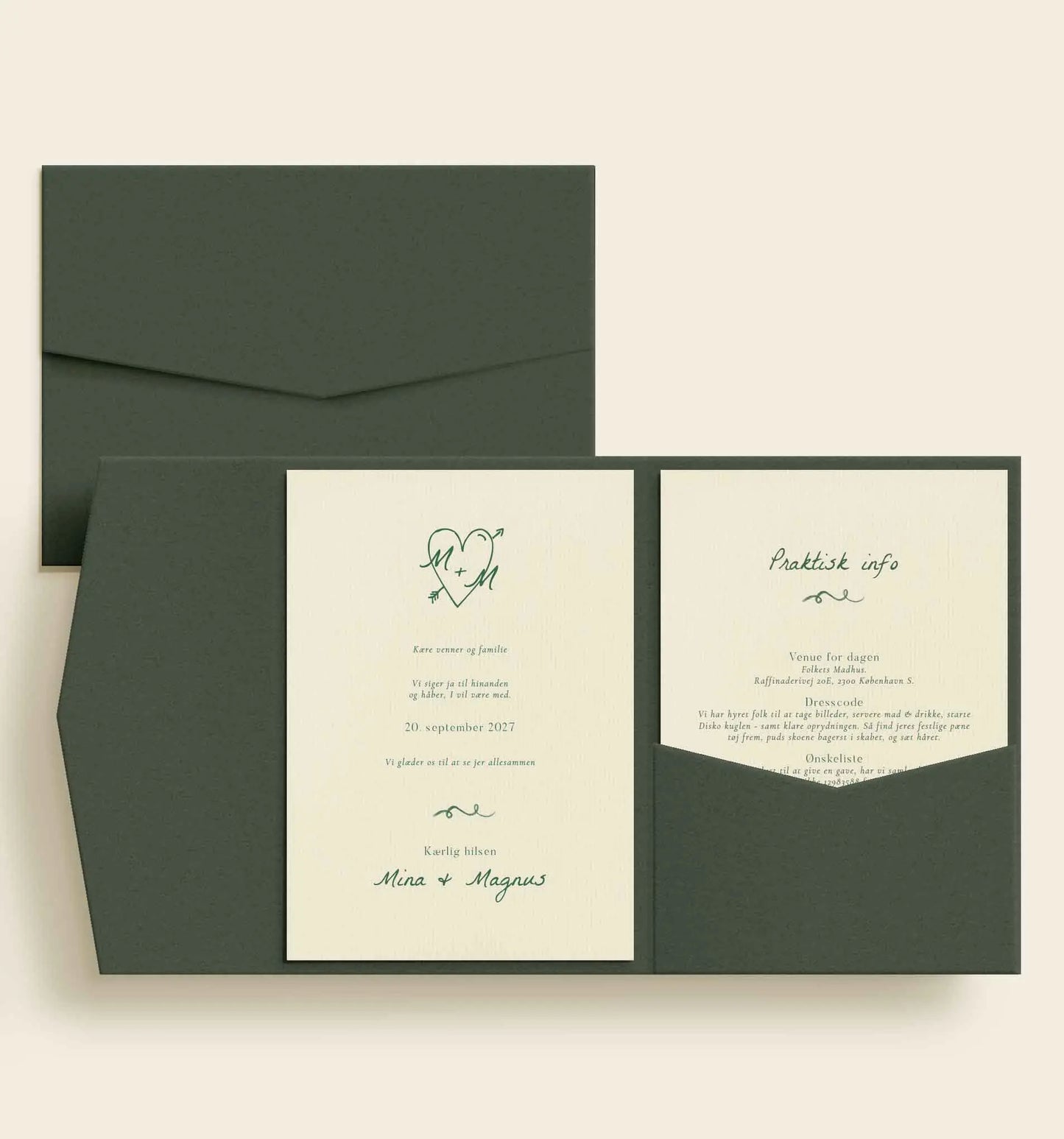 Mina & Magnus Bryllup Lommekuvert