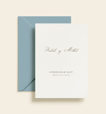 Frederik & Mikkel Bryllup Invitation