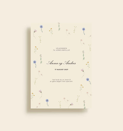 Anna & Anders Bryllup Velkomstskilt