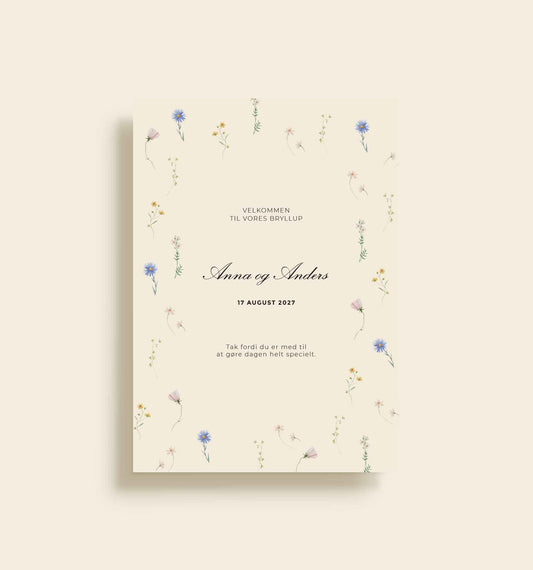 Anna & Anders Bryllup Velkomstskilt