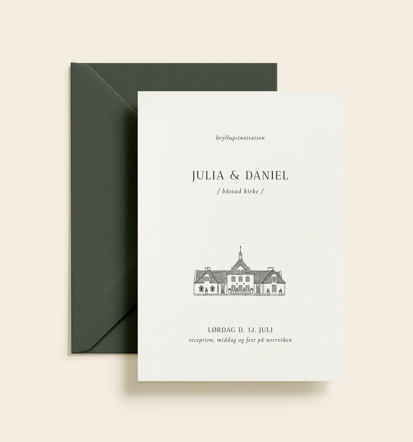 Norrviken Bryllup Invitation
