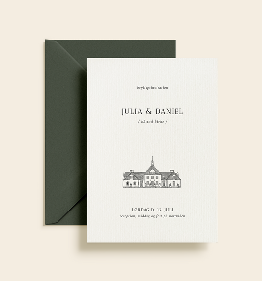 Norrviken Bryllup Invitation