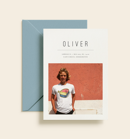 Oliver Konfirmation Invitation