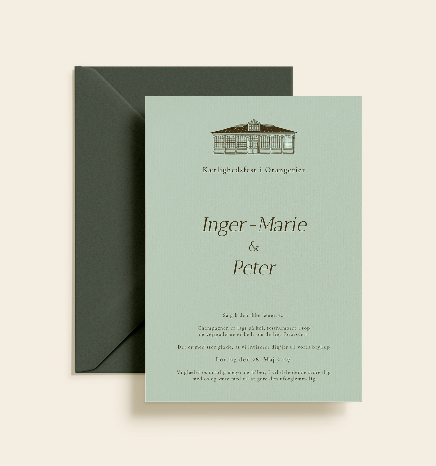 Orangeriet Bryllup Invitation
