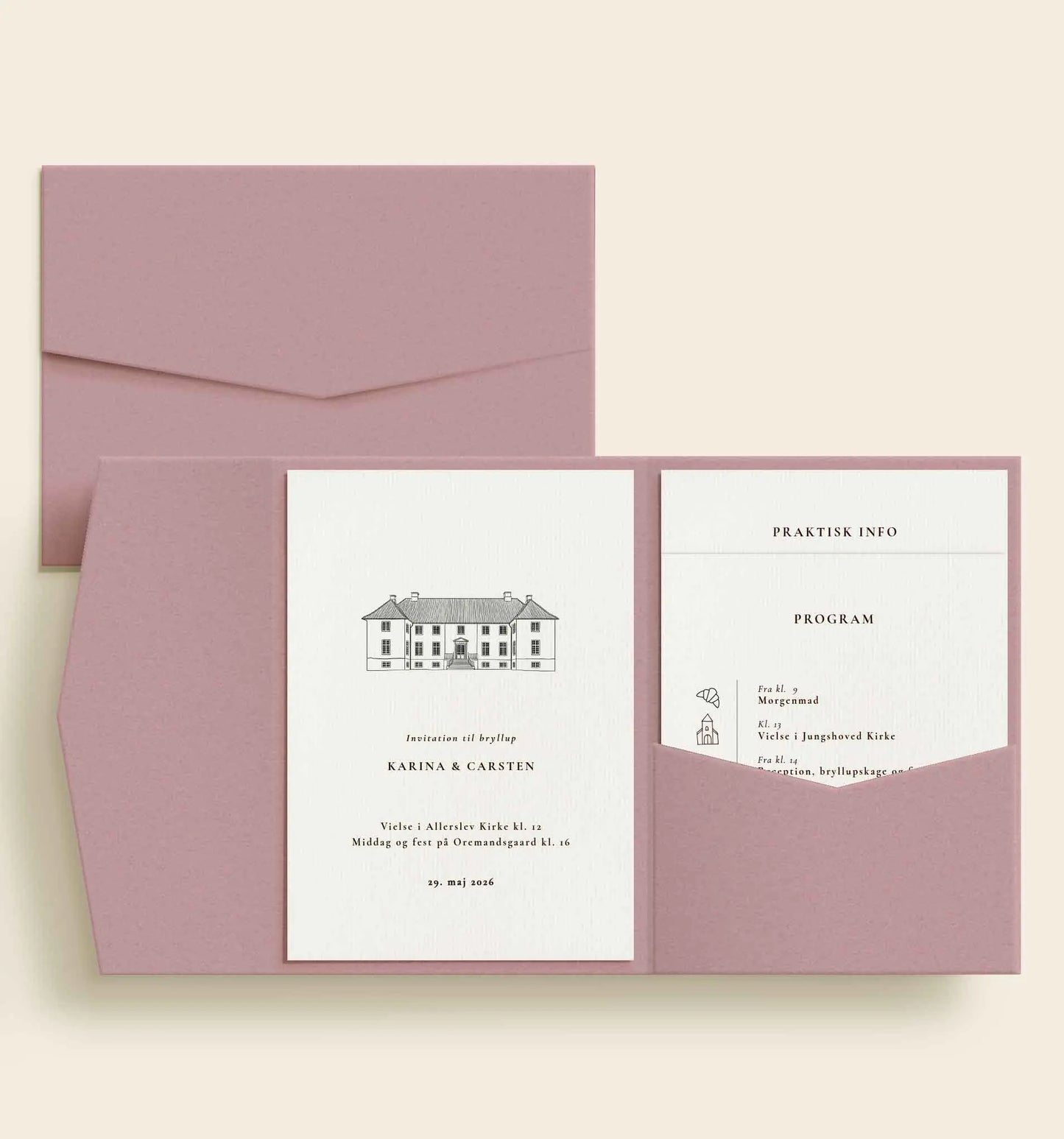 Oremandsgaard Bryllup Lommekuvert