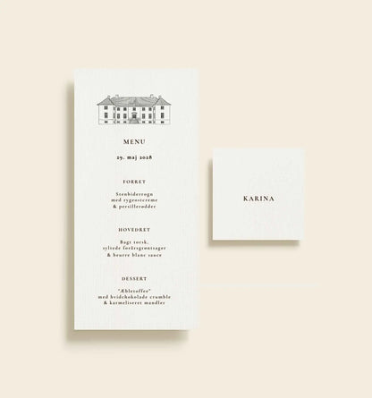 Oremandsgaard Bryllup Bordkort