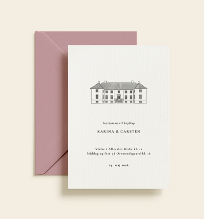 Oremandsgaard Bryllup Invitation