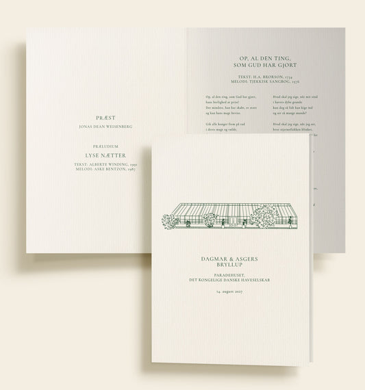 Paradehuset Bryllup Salmehæfte