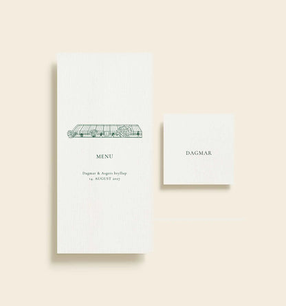 Paradehuset Bryllup Bordkort