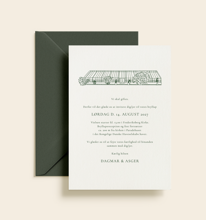 Paradehuset Bryllup Invitation