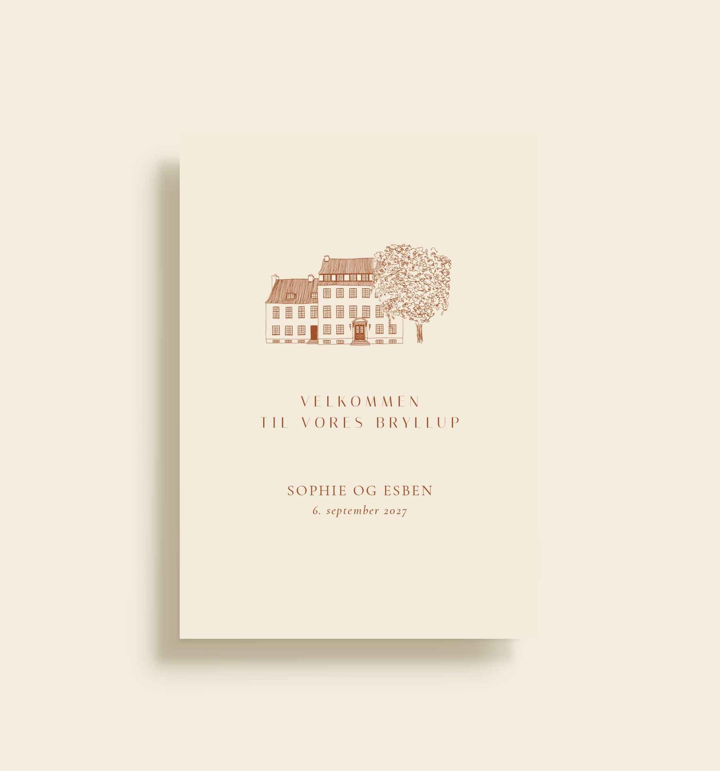 Raadvad Vandrehjem Bryllup Velkomstskilt