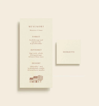 Raadvad Vandrehjem Bryllup Bordkort