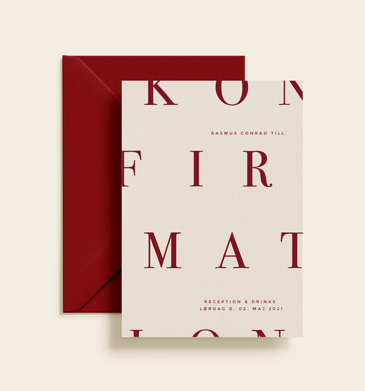 Rasmus Konfirmation Invitation