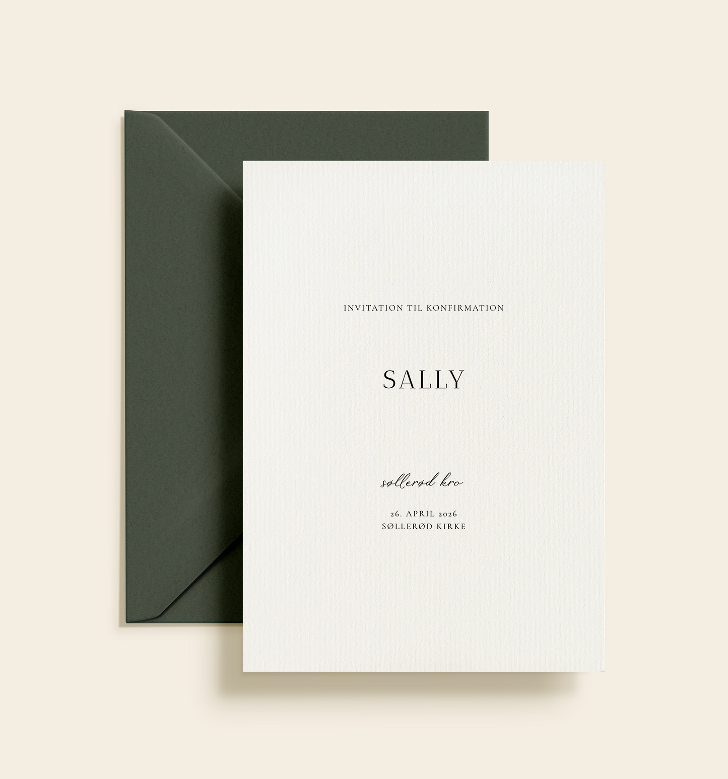 Sally Konfirmation Invitation