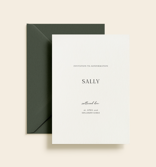 Sally Konfirmation Invitation