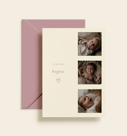 Signe Barnedåb Invitation