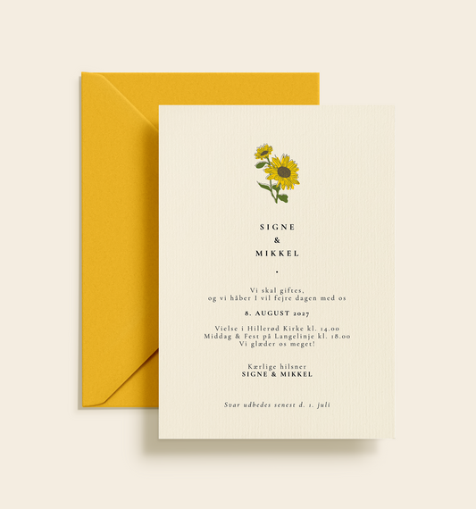 Signe & Mikkel Bryllup Invitation