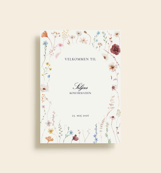 Silja Konfirmation Velkomstskilt