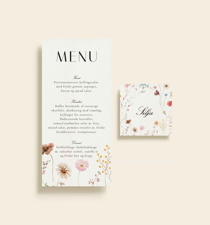 Silja Konfirmation Menukort