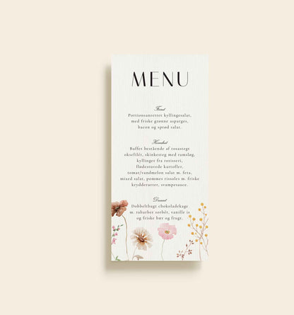 Silja Konfirmation Menukort