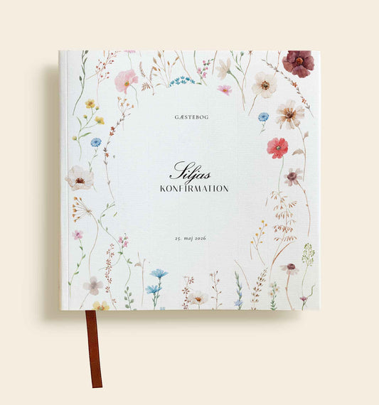 Silja Konfirmation Gæstebog med personligt omslag