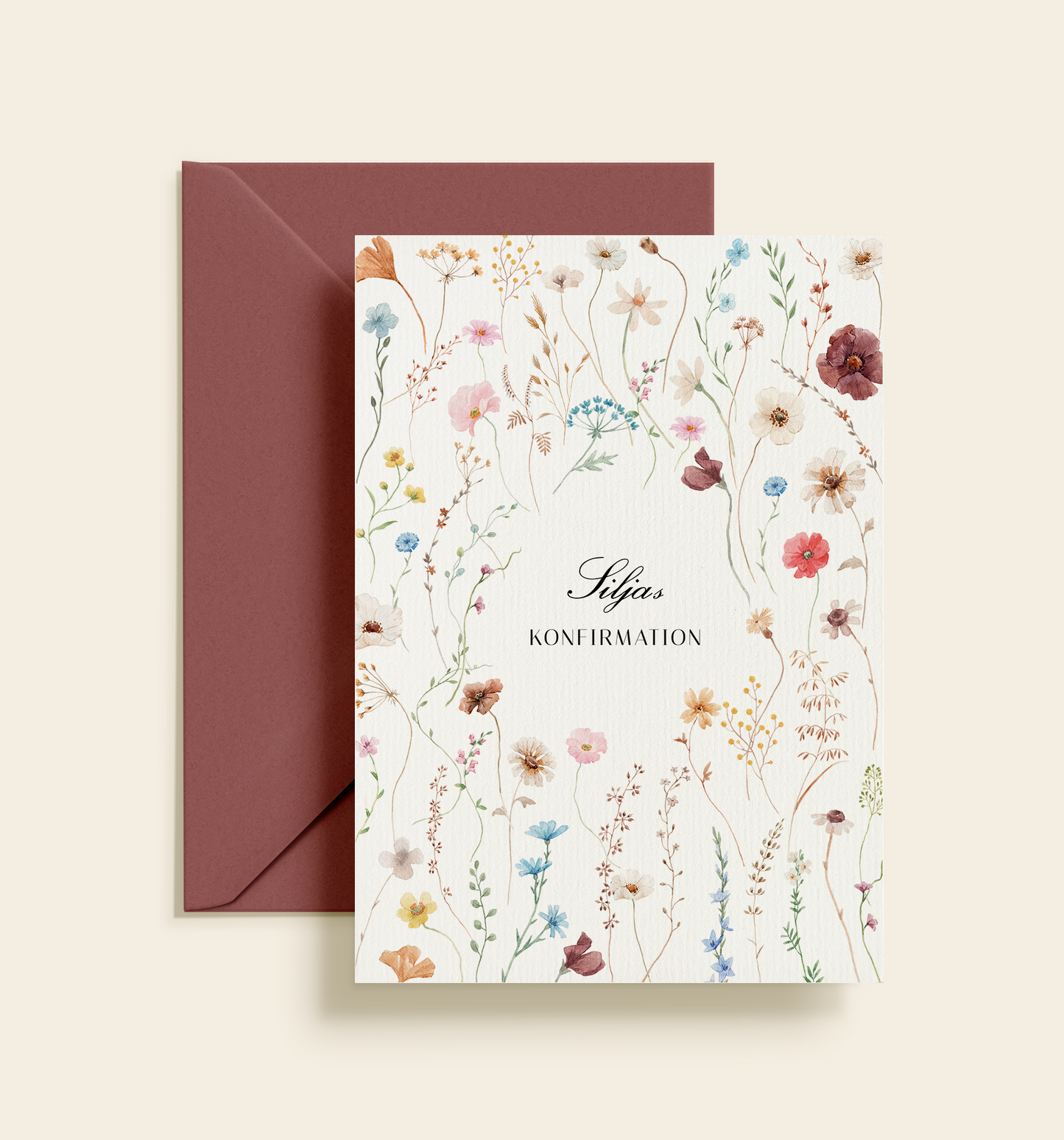 Silja Konfirmation Invitation