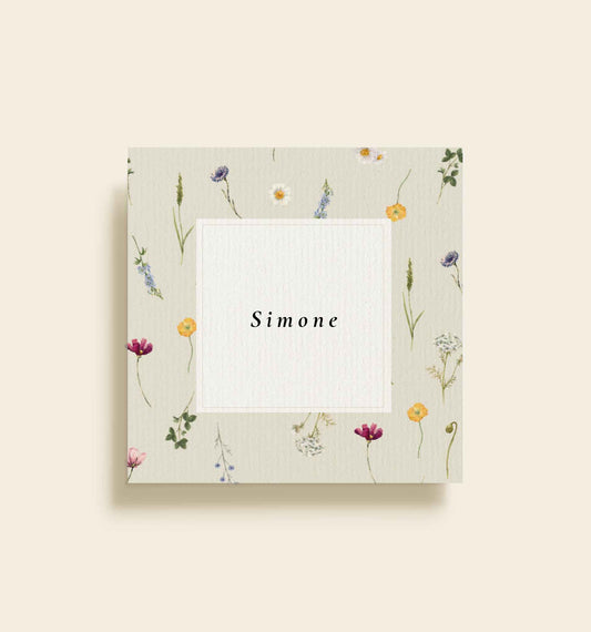 Simone Konfirmation Bordkort