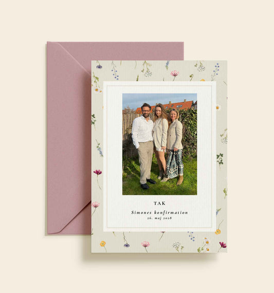 Simone Konfirmation Takkekort