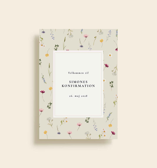Simone Konfirmation Velkomstskilt