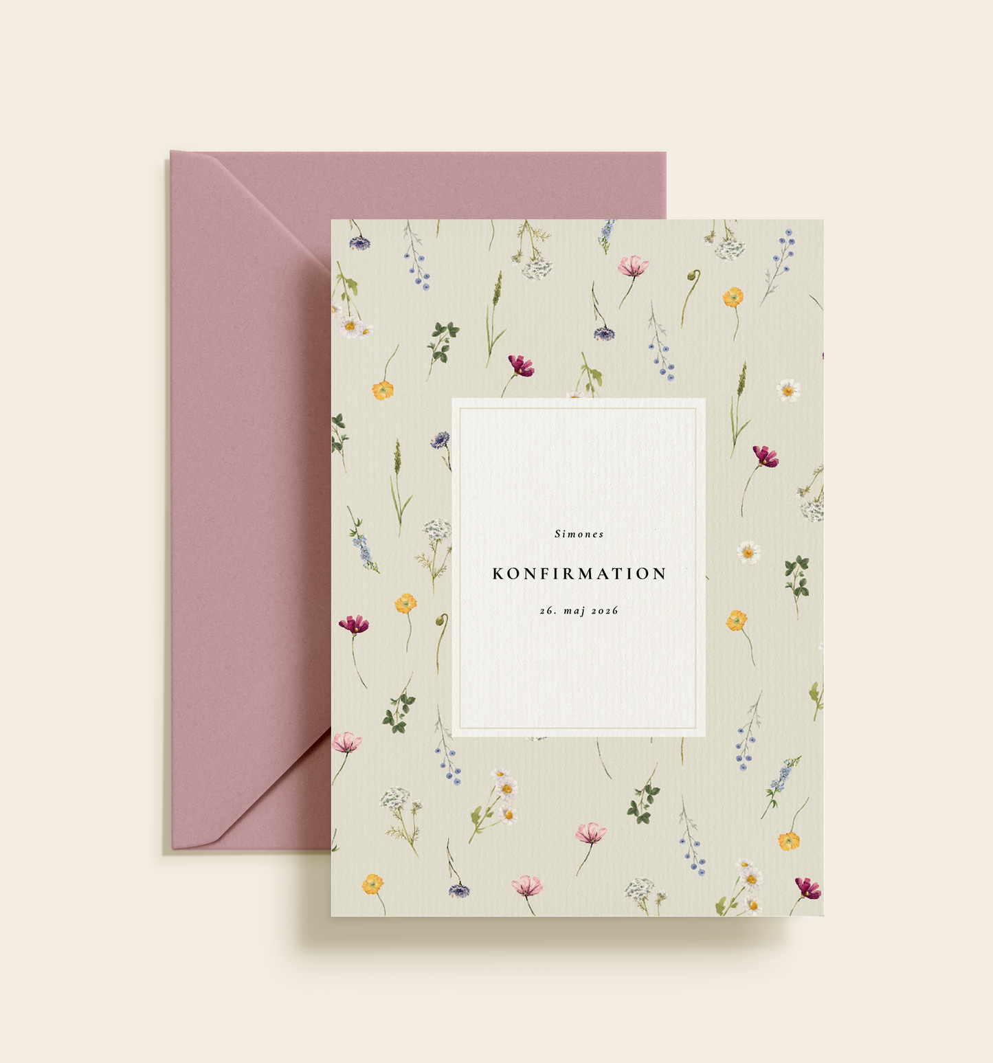 Simone Konfirmation Invitation